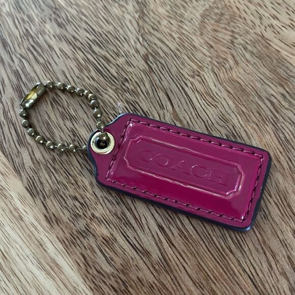 Coach Patent leather purple Hang Tag - Picture 1 of 1